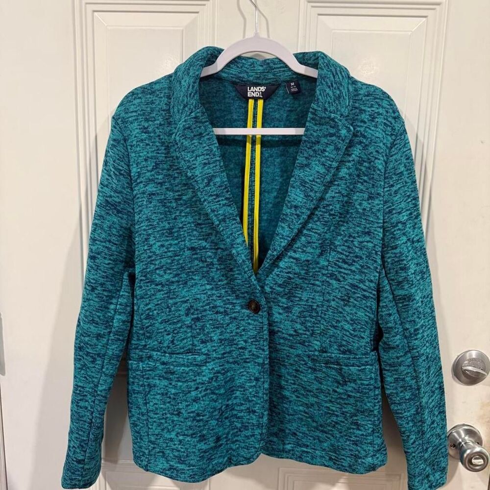 Lands-end Women's Blue and Green Jacket